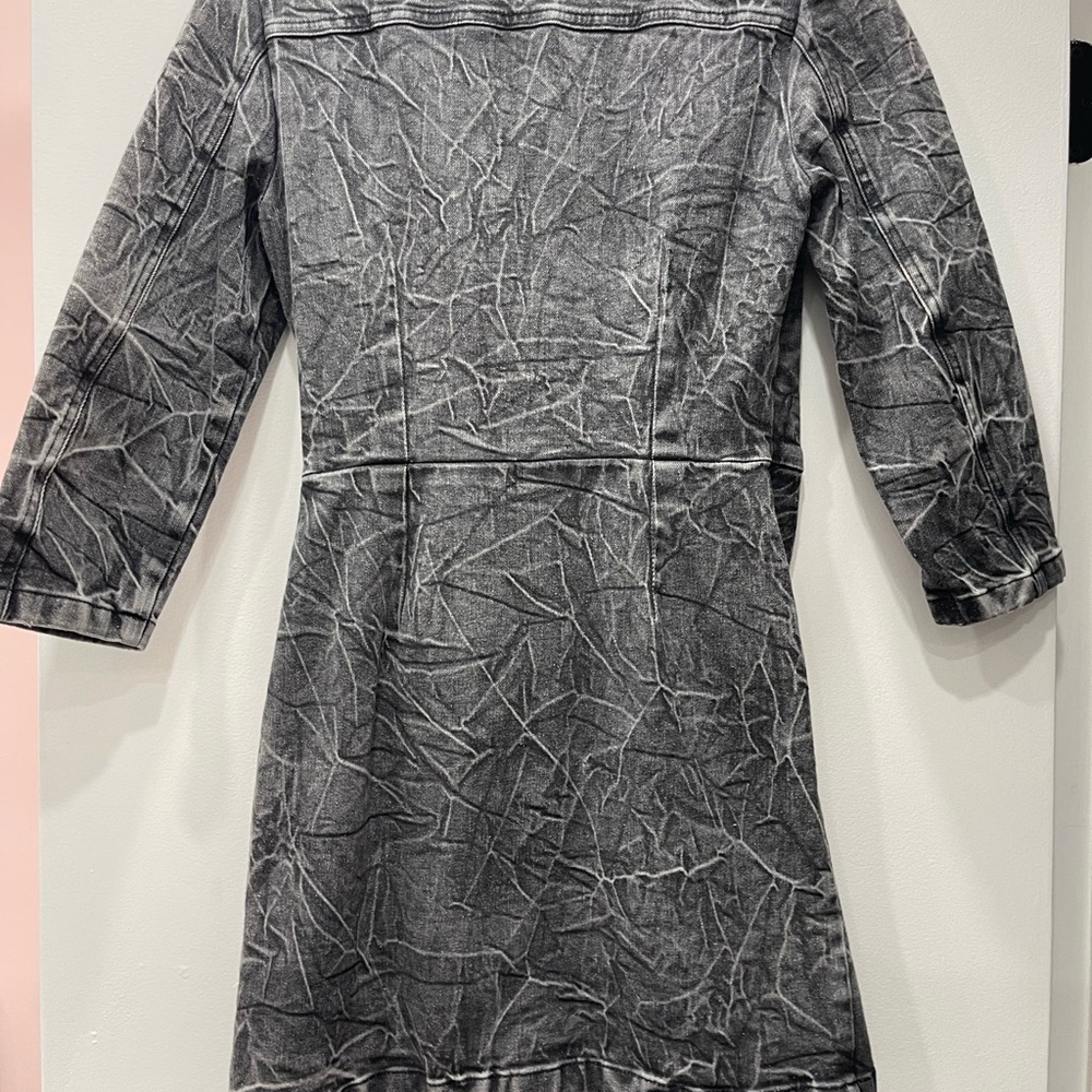 Retrofete Gray Textured Denim Dress - Picture 4 of 4